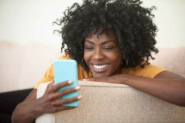 woman excited